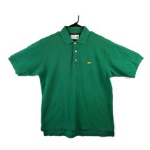 Slazenger Augusta National Golf Masters Polo S/S Green Shirt Mens Size Lg Cotton - £19.42 GBP