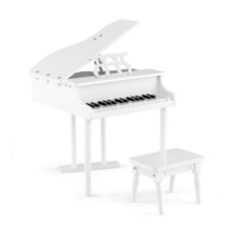30-Key Kids Piano Keyboard Toy with Bench Piano Lid and Music Rack-White... - €107,97 EUR