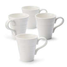 Portmeirion Sophie Conran Collection 12.5 Ounce Porcelain Mugs, Set of 4... - £92.28 GBP