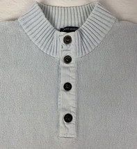 Saint James Sweater Made in France Cotton Pullover 1/4 Button Blue Men’s... - $59.99