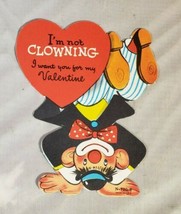 Vintage Valentine Card I&#39;m Not Clowning  - £6.22 GBP