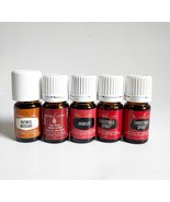 Young Living Essential Oils Used Mixed Lot 5 Tea Tree, Christmas Nutmeg ... - $24.74