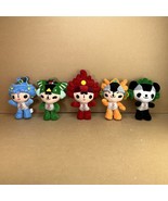 2008 Beijing China Olympics Plush Mascots Set of 5 FUWA Good Luck Dolls ... - £23.59 GBP