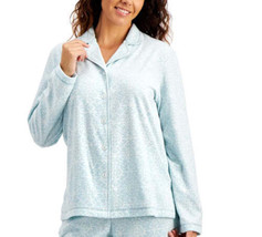 allbrand365 designer Womens Printed Fleece Long Sleeve Top X-Small Ornatescroll - £40.18 GBP