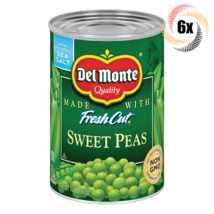 6x Cans Del Monte Quality Fresh Cut Sweet Peas | 15oz | Fast Shipping! - £20.88 GBP
