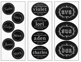 13 Count Chalkboard Drink Labels Birthday Party Decoration Party Black S... - $7.69