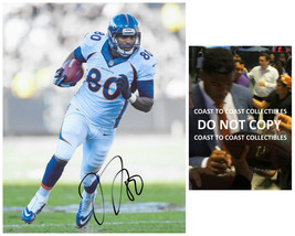 Julius Thomas signed Denver Broncos football 8x10 photo Proof COA autographed. - £66.67 GBP
