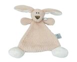 NEW NAT &amp; JULES PINK RABBIT BUNNY SECURITY BLANKET RATTLE STUFFED ANIMAL... - $28.50