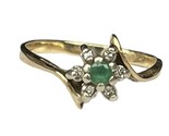 1 Women&#39;s Cluster ring 10kt Yellow Gold 409261 - $99.00