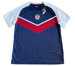 Xara Men’s USA National Team Soccer Jersey Sz L Red White Blue Shirt Kit... - $19.75
