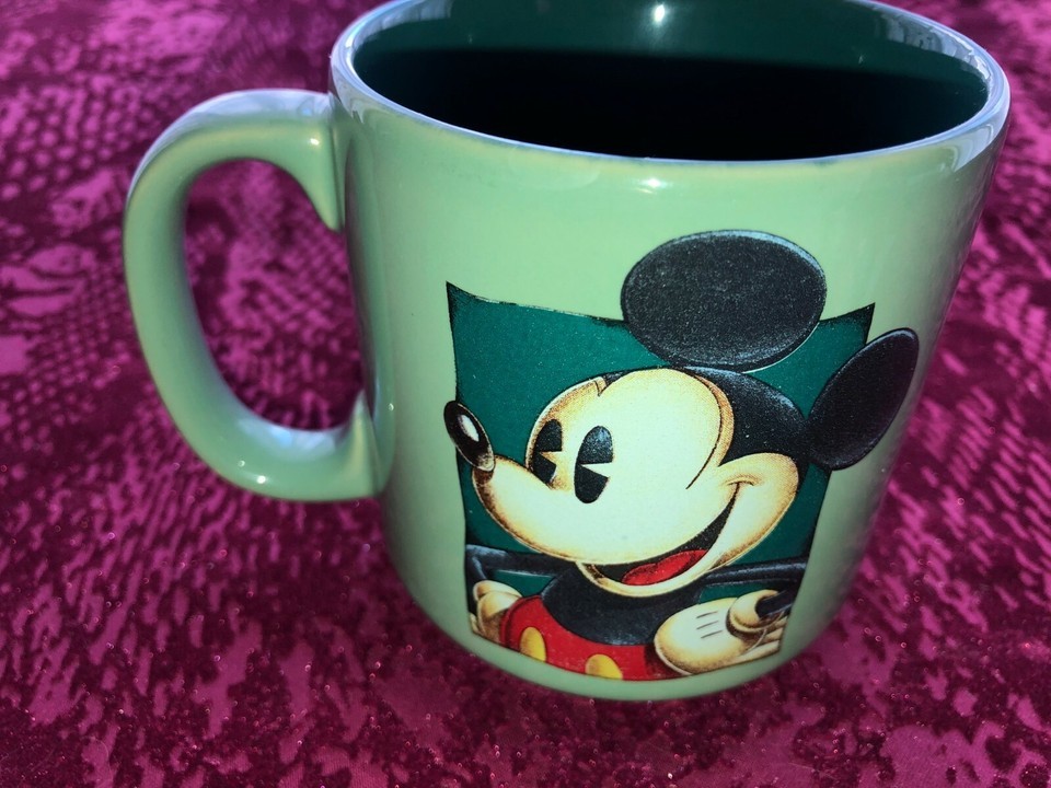 Dark Green MIckey  Mouse Coffee Mug EUC Disney - $19.99