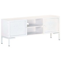 TV Stand White 45.3&quot;x11.8&quot;x18.1&quot; Solid Wood Mango - $2,951.82 MXN