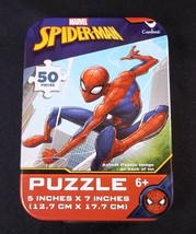 Marvel Spider-Man mini puzzle in collector tin 50 pcs New Sealed - $4.00