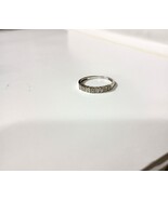 10K White Gold Diamond Baguette &amp; Round Band Ring, Size 7, 0.20(TCW)I1-I... - $4,094.47 MXN