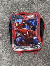 Marvel Heroes Spider-man Iron Man Capt America avengers rolling suitcase... - £21.79 GBP