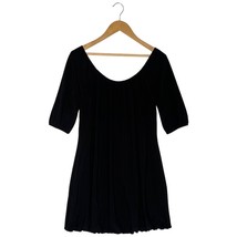 WHBM White House Black Market Bubble Hem Half Sleeve Scoop Neck Dress Bl... - $23.75