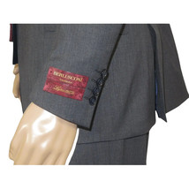 Men Suit BERLUSCONI Turkey 100% Italian Wool Super 180's Vested #Ber15 Charcoal image 5