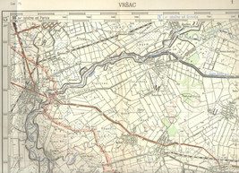 1956 Original Military Topographic Map Vrsac Jasa Tomic Banat Serbia Yug... - $51.14
