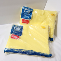 Sunny Yellow Solid TWIN Flat &amp; Fitted Sheets NEW SEALED Morgan Jones Twi... - £23.33 GBP