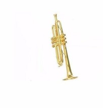 Kurt S Adler Polished Brass TRUMPETw/CASE Musical Instrument Christmas Ornament - £15.85 GBP