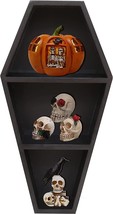 Coffin Bookshelf Gothic Room Decor Floating Shelves Witchy Gifts For Halloween - £25.67 GBP