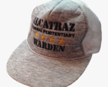 Alcatraz Federal Penitentiary Warden Trucker Cap Gray White Mesh Snapbac... - $6.20