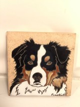 Painted Tile Dog Display By Pumpkin Cold Nose Warm Heart K9 Glazed Trive... - £35.32 GBP