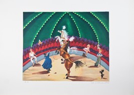 &quot;Au Cirque&quot; By La Giraudiere Lithograph On Paper 25.5&#39; x 18.75&quot; - £194.69 GBP