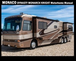 MONACO RV Motorhome Service Manual -520pg for Dynasty Monarch Knight Ope... - £20.29 GBP