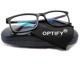 Square Blue Cut Computer Glasses for Eye Protection | Zero Power, Anti Glare &amp; - £17.48 GBP