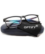 Square Blue Cut Computer Glasses for Eye Protection | Zero Power, Anti G... - £17.14 GBP