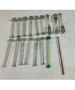 Lot Of 17 Antique Depression Glass Old Fashioned Drink Muddlers  - $363.13 MXN