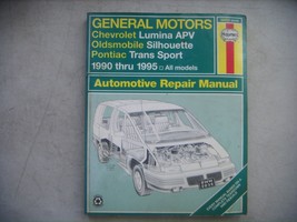 GM Haynes Repair Manual. Chevy Lumina APV, Olds Silhouette, Pontiac Tran... - $9.41
