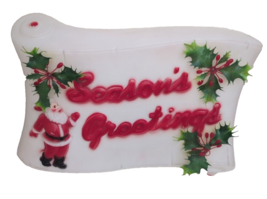 Vintage Santa Seasons Greetings Blow Mold 17” Empire 1976 Christmas Rare - £294.21 GBP