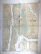 Swanson Bay British Columbia Nautical Chart Map Canadian Wilderness Canada - £16.33 GBP