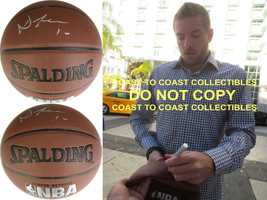 David Lee Golden State Warriors Knicks signed autographed NBA basketball... - $128.69