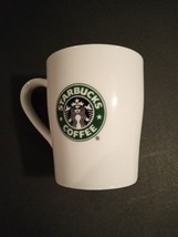 Starbucks Coffee Small Mug 8oz White With Green Mermaid Siren Icon Logo 2007 Mug - £9.28 GBP
