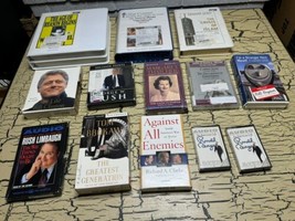 12 VTG World US Politics Audiobook Cassette Lot George Bush Bill Clinton Reagan - £21.67 GBP