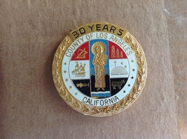 2x County of Los Angeles California  medallion  2.5&quot; wide one side In Stock - £28.83 GBP