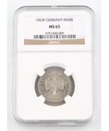 1963-F Ouest Allemagne 5 Deutsche Mark Pièce MS-65 NGC Fédéral Républiqu... - €189,05 EUR