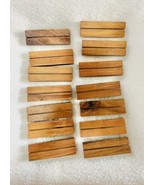 14pcs Wooden Place Card Or Sign Holder, Walnut 5in - $18.81