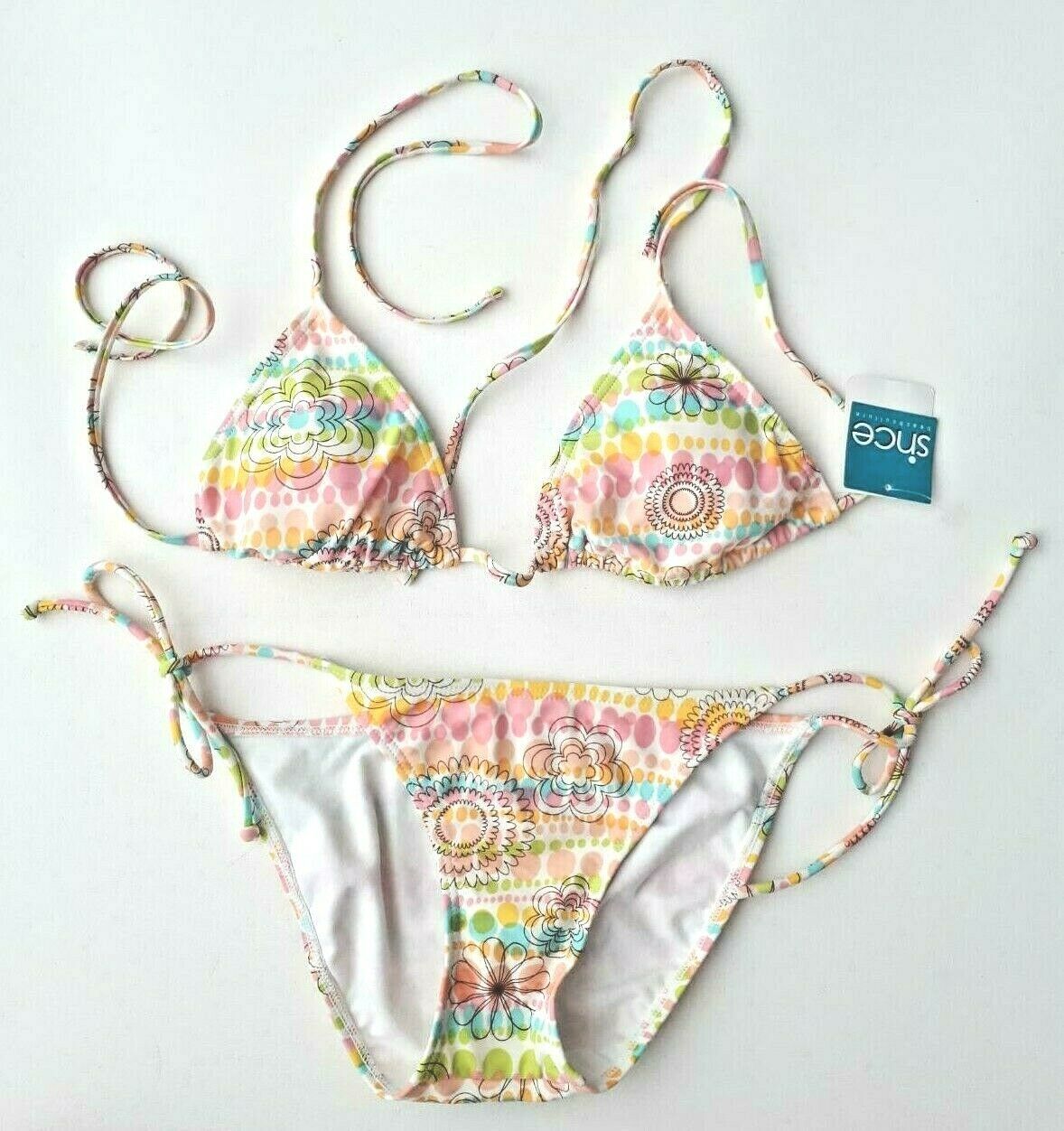 Primary image for SNCE Since Beach Culture Triangle Swinwear Bikini Set ( M )