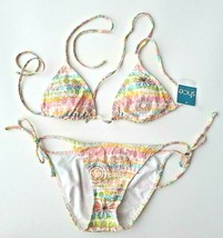 SNCE Since Beach Culture Triangle Swinwear Bikini Set ( M ) - $69.27