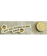 I Got The Horses In The Back Smiling Faces With Hats Quote Sticker Decal Awesome - $2.22