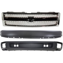 Grille For 2007-2008 Silverado 1500 Front Chrome Shell &amp; Insert w/Valanc... - $13,102.41 MXN