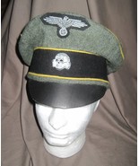 German ww2 elite Waffen ss replica reproduction Calvary Crusher peak cap... - $185.15 CAD
