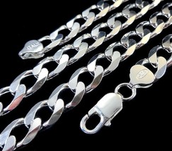 10MM Solid 925 Sterling Silver Italian CUBAN CURB Chain Necklace Made in Italy  - £71.18 GBP+