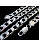 10MM Solid 925 Sterling Silver Italian CUBAN CURB Chain Necklace Made in... - £71.35 GBP+