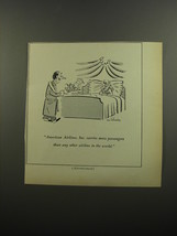 1952 American Airlines Advertisement - Breakfast in Bed Cartoon - £14.72 GBP