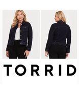 New Torrid Dark Wash Denim Jean Trucker Jacket Plus Size 3X - €38,28 EUR